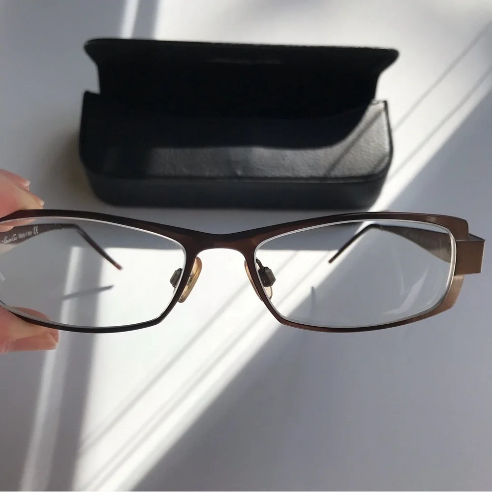 Kenneth Cole KC544 J78 Bronze Rectangle Eyeglass Frames Italy